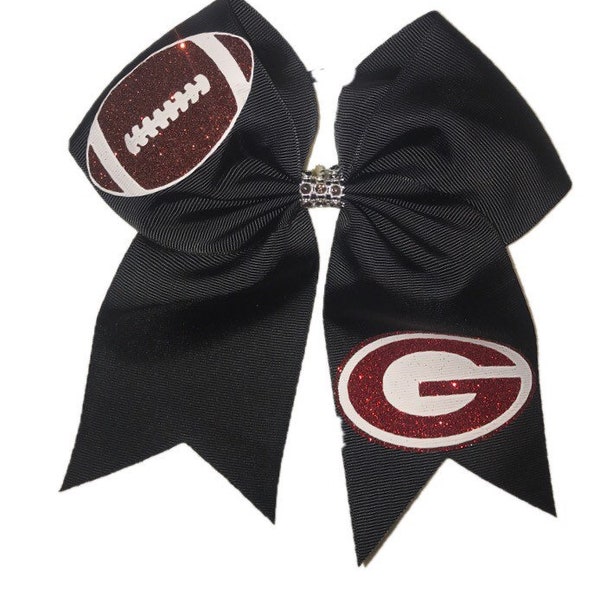 Football Cheer Bow / Cheer Bow / Football Bows / Custom Football Bows / Football Bow / Hair Bows/Personalized Bows