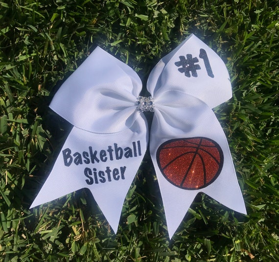 Basketball Sister Bow / Basketball Bows / Custom Basketball Etsy