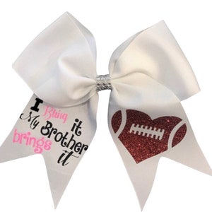 Football Sister Bow / Football Bows / Custom Football Bows / Football Bow / Hair Bows/Personalized Bows