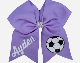 Soccer Bow with Name AND Number