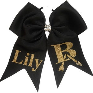 Custom Bow with Personalization and Single Color Logo