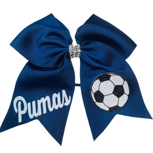 Soccer Bow with Name / Soccer Bows / Custom Soccer Bows / Soccer Bow / Hair Bows/Personalized Bows