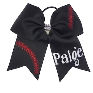 Softball Bow with Name | Softball Bows | Custom Softball Bows | Softball Bow | Hair Bows/Personalized Bows
