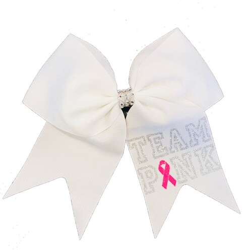 Custom Pink Breast Cancer Awareness Cheer Bow Etsy
