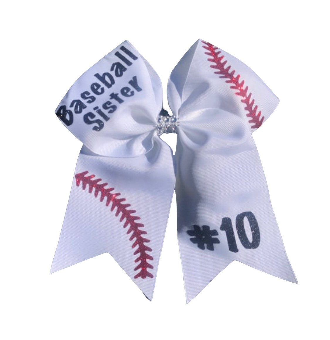 Large Softball Ribbon Hair Bows  Boutique Baseball for Girls