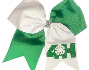 4H Bow on Alligator Clip