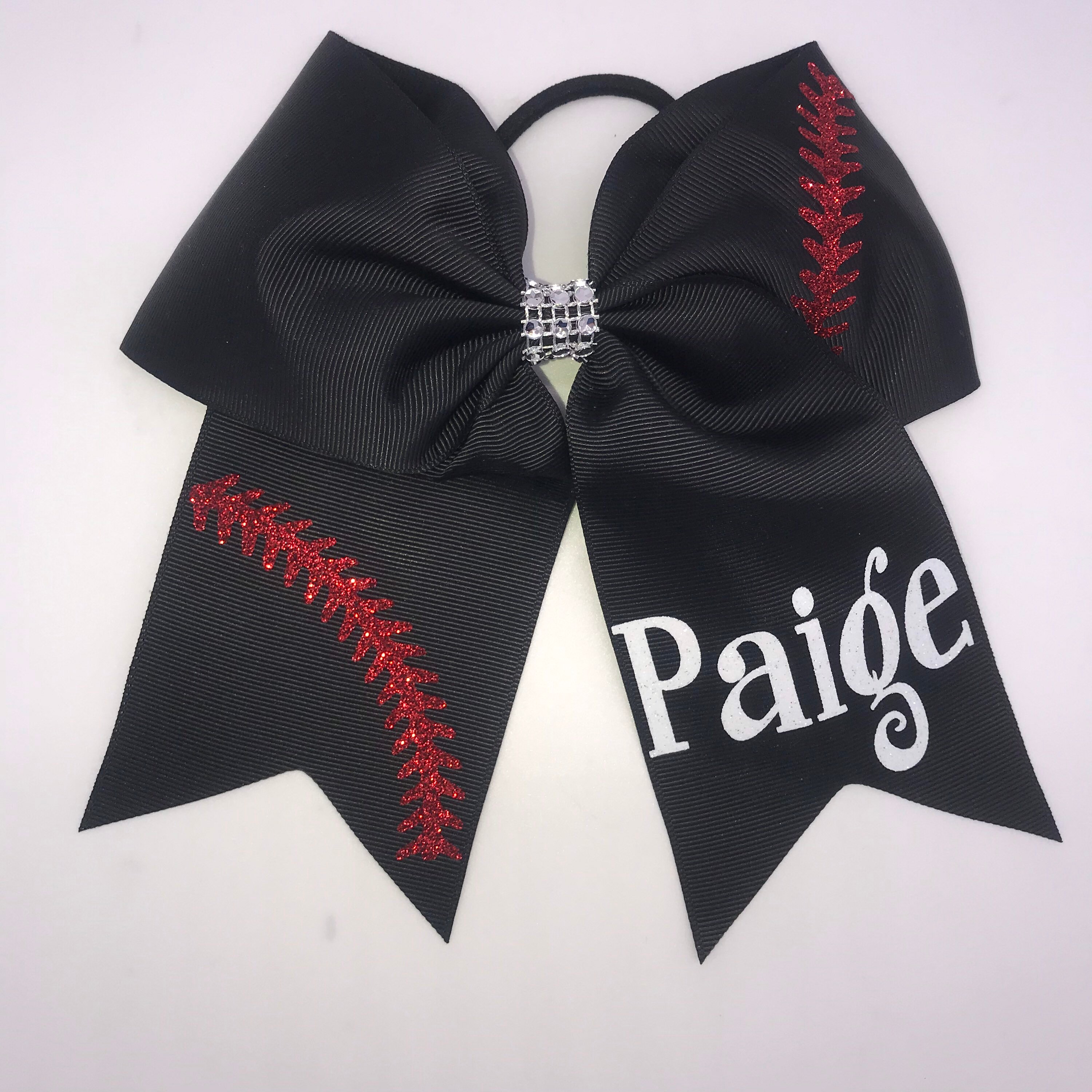 Softball Bow with Name / Softball Bows / Custom Softball Bows Etsy