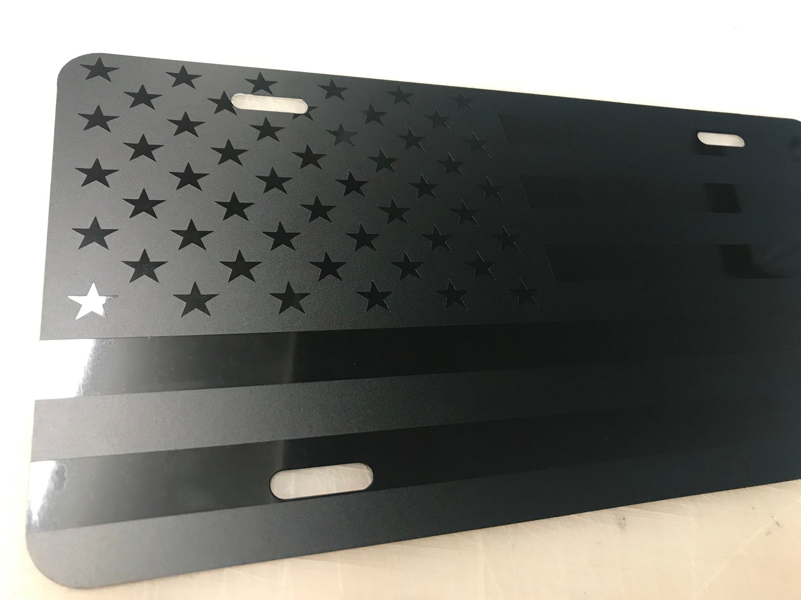 American Flag License Plate Flag Front License Plate Etsy