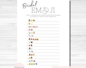 BRIDAL SHOWER GAMES, Emoji Pictionary, wedding shower games, bridal shower, printable games
