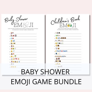 BABY SHOWER EMOJI, emoji game, baby shower, instant download, printable game, baby shower favors