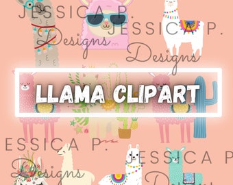 Llama clipart, llama svg, llama png, cricut, instant download, commercial use
