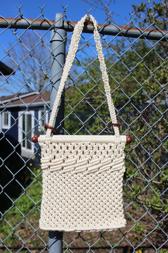 Vintage 1970's Macrame Bag
