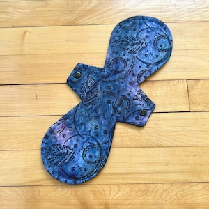 13&quot; Heavy Cotton Cloth Pads with Hidden PUL Back, Reusable Cloth Pad, Menstrual Pads