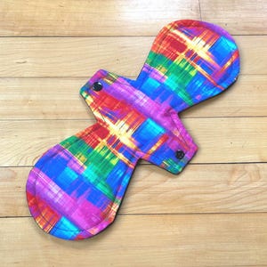 13&quot; Heavy Cotton Cloth Pads with Hidden PUL Back, Reusable Cloth Pad, Menstrual Pads