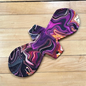 13&quot; Heavy Cotton Cloth Pads with Hidden PUL Back, Reusable Cloth Pad, Menstrual Pads