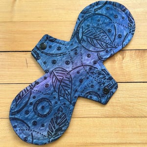11&quot; Heavy Cotton Cloth Pads with Hidden PUL Back, Reusable Cloth Pad, Menstrual Pads