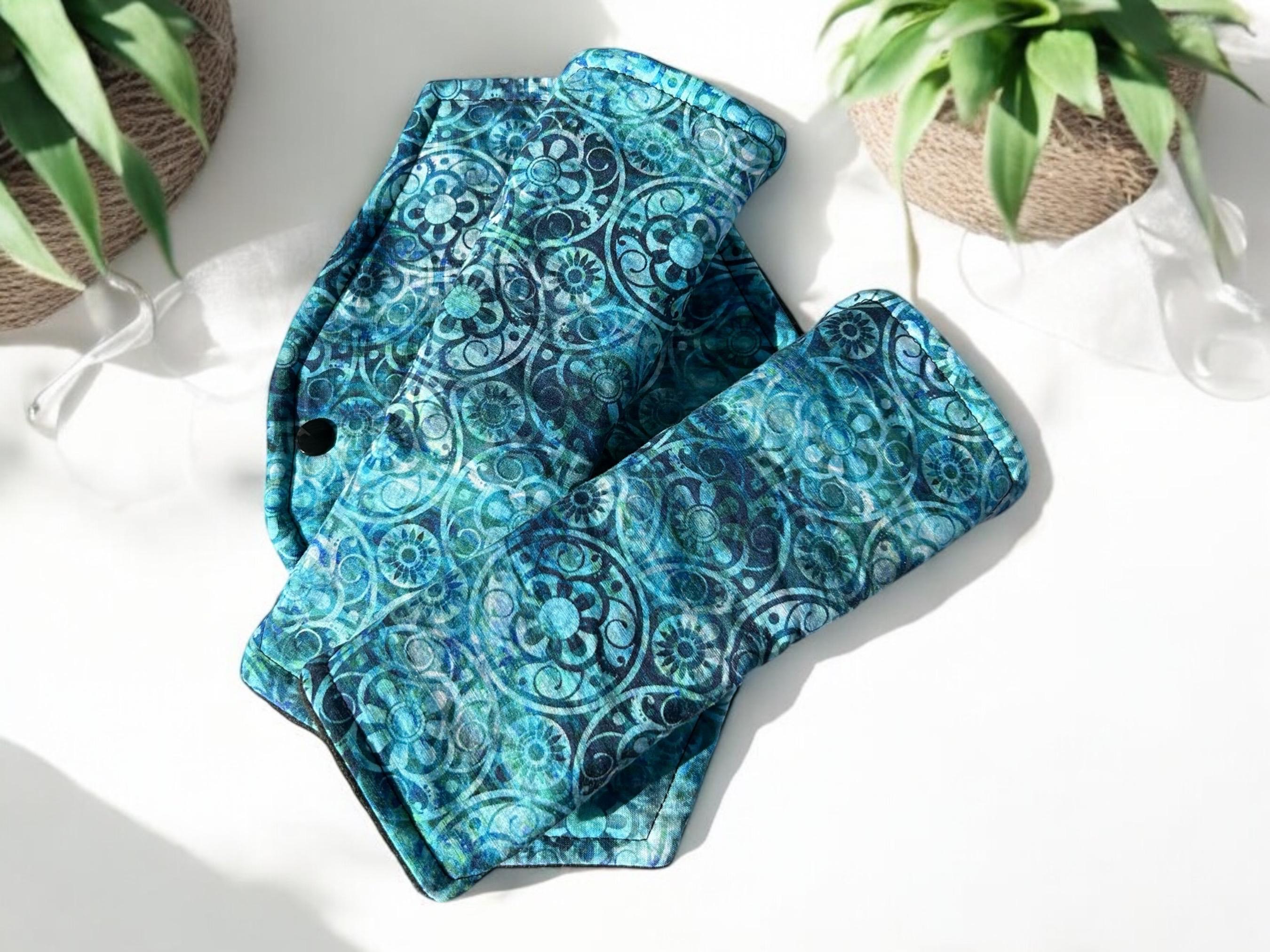 Economy Cloth Menstrual Pads – 8", 9", 10" | Cotton Top & Anti-Pill Fleece Back | Budget-Friendly Reusable Pads