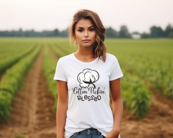 Cute Southern Saying Tshirt, Cotton Farmer Tee, Funny farming gift idea