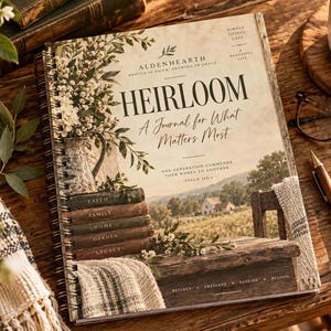 Undated Planner, 120 Page Botanical Hardcover Spiral Journal