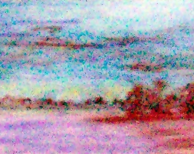 2019 19_Seelandschaft, Passtell painting, pastel painting, lake, landscape, trees, forest, sky, clouds, pastel painting, landscape painting