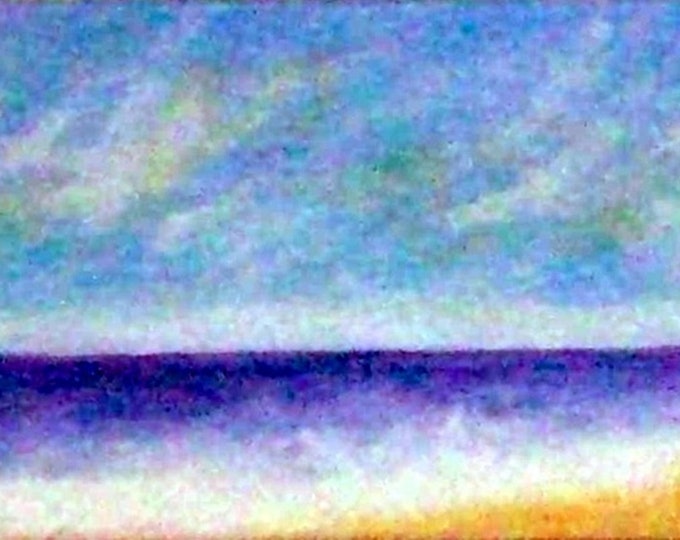 2019 20_Meer and beach, pastel painting, landscape, seascape, waves, skypastel painting, pastel painting, landscape