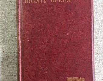O. Horati Flacci Opera Book
