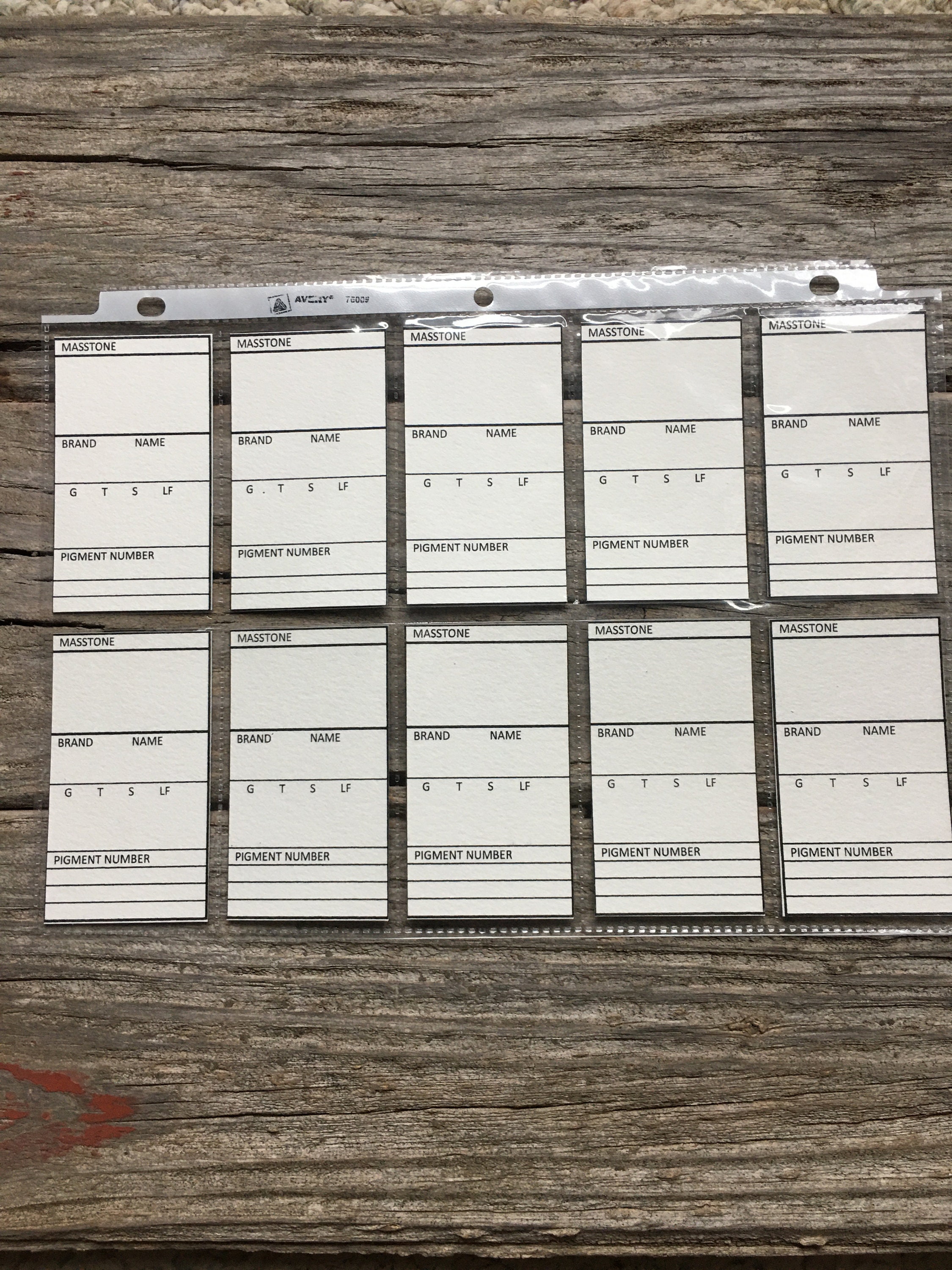 Watercolor Swatch Cards Set of 60 - Etsy