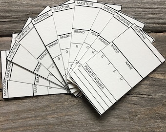Watercolor Swatch Cards - Set of 30