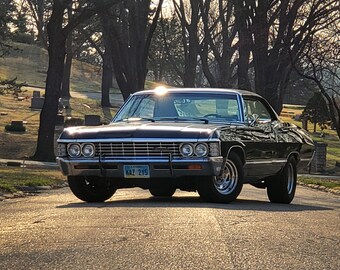 Supernatural "Baby" 1967 Impala With Kansas Cemetary