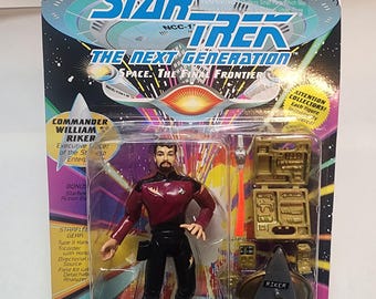 Star Trek TNG RIKER Action Figure Playmates 1992 Sealed Collectible
