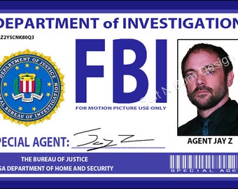 Supernatural FBI Badge "Jay Z" AKA Crowley
