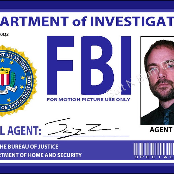 Supernatural FBI Badge "Jay Z" AKA Crowley