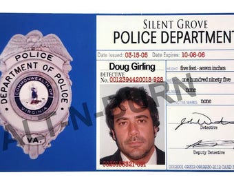 Supernatural John Winchester Silent Grove Police Dept ID Badge "Doug Girling"