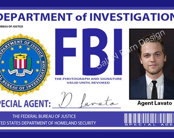 Supernatural FBI Badge "Agent Lavato" AKA Jack (Alexander Calvert)