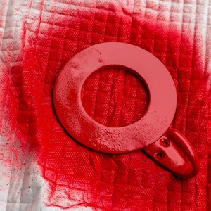 The HangaPhant 49mm Red Version: Elephant-Inspired Clothes and Towel Hanger for Creative Organization