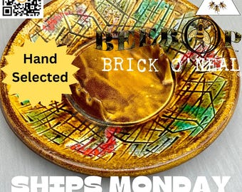 Ashtray collection 8: VINTAGE Califorina USA Pottery Table ASHTRAY Earthtones Mid Century Modern