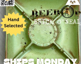 Ashtray collection 5: vintage green color ashtray