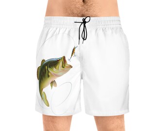 Mittellange Badeshorts für Herren (AOP)