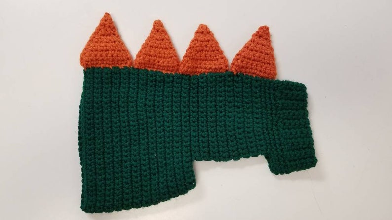 Crochet Cat or Small Dog Dinosaur Sweater Costume image 2