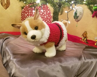 Cat or Small Dog Christmas Santa Sweater