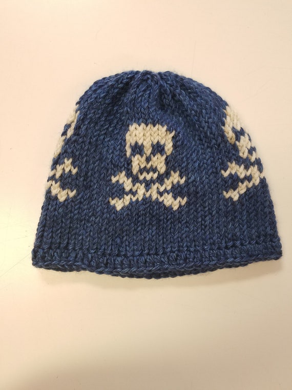 Skull and Crossbones Bad-ass Knit Hat 