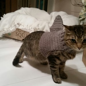 Crochet Cat Shark Sweater Costume