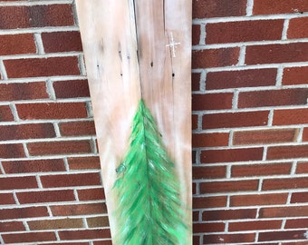 Décoration d'arbre en bois