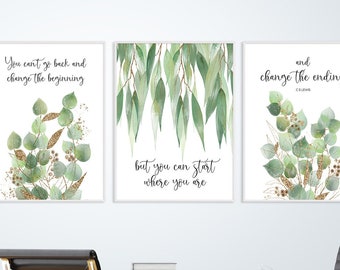 Counselor Therapist Office Decor Gifts, Eucalyptus Digital Prints Wall Art - C S Lewis Quotes Inspirational Printable YOU PRINT 40956