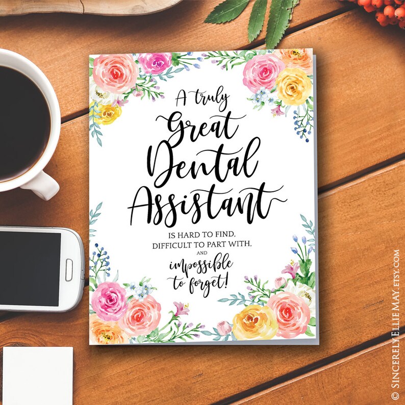 Dental Assistant Gifts Dental Assistants Appreciation Wall Etsy