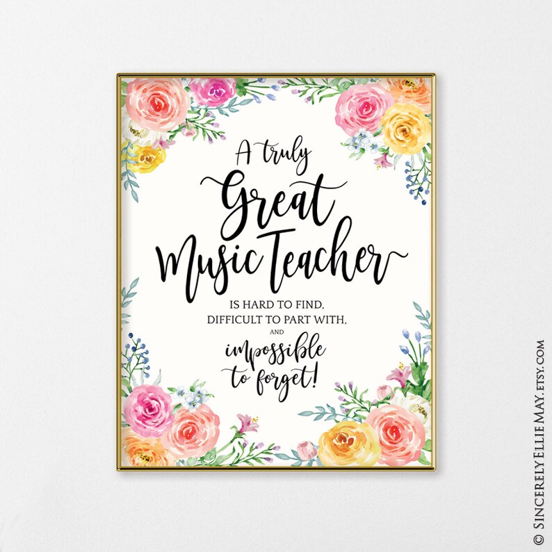 Music Teacher Gift for Retirement Music Room Decor Teacher Etsy UK