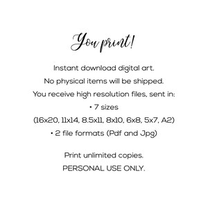 K&ouml;nnte beinhalten: Wei&szlig;er Hintergrund mit schwarzem Text, der "You print!" lautet, sowie Details zu digitaler Kunst zum sofortigen Download. Enth&auml;lt Informationen zu Dateigr&ouml;&szlig;en und -formaten und besagt "Nur f&uuml;r den pers&ouml;nlichen Gebrauch."