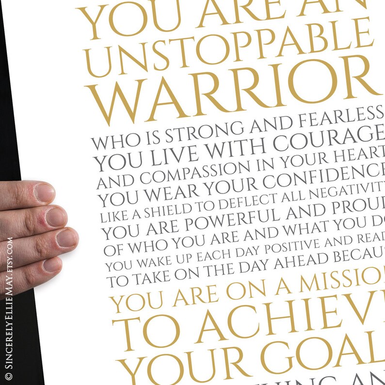 Strong Woman Empowerment Female Motivational Quote Gift | Etsy