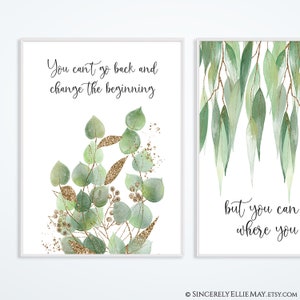 Counselor Therapist Office Decor Gifts, Eucalyptus Digital Prints Wall ...