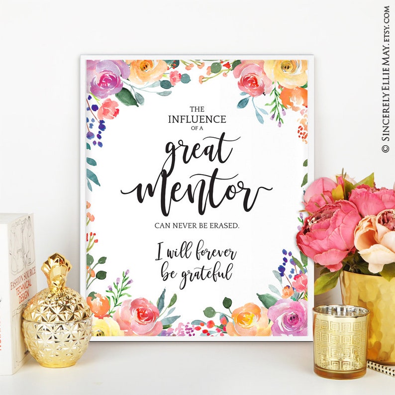 Mentor Gift For Women The Influence Of A Great Mentor Etsy